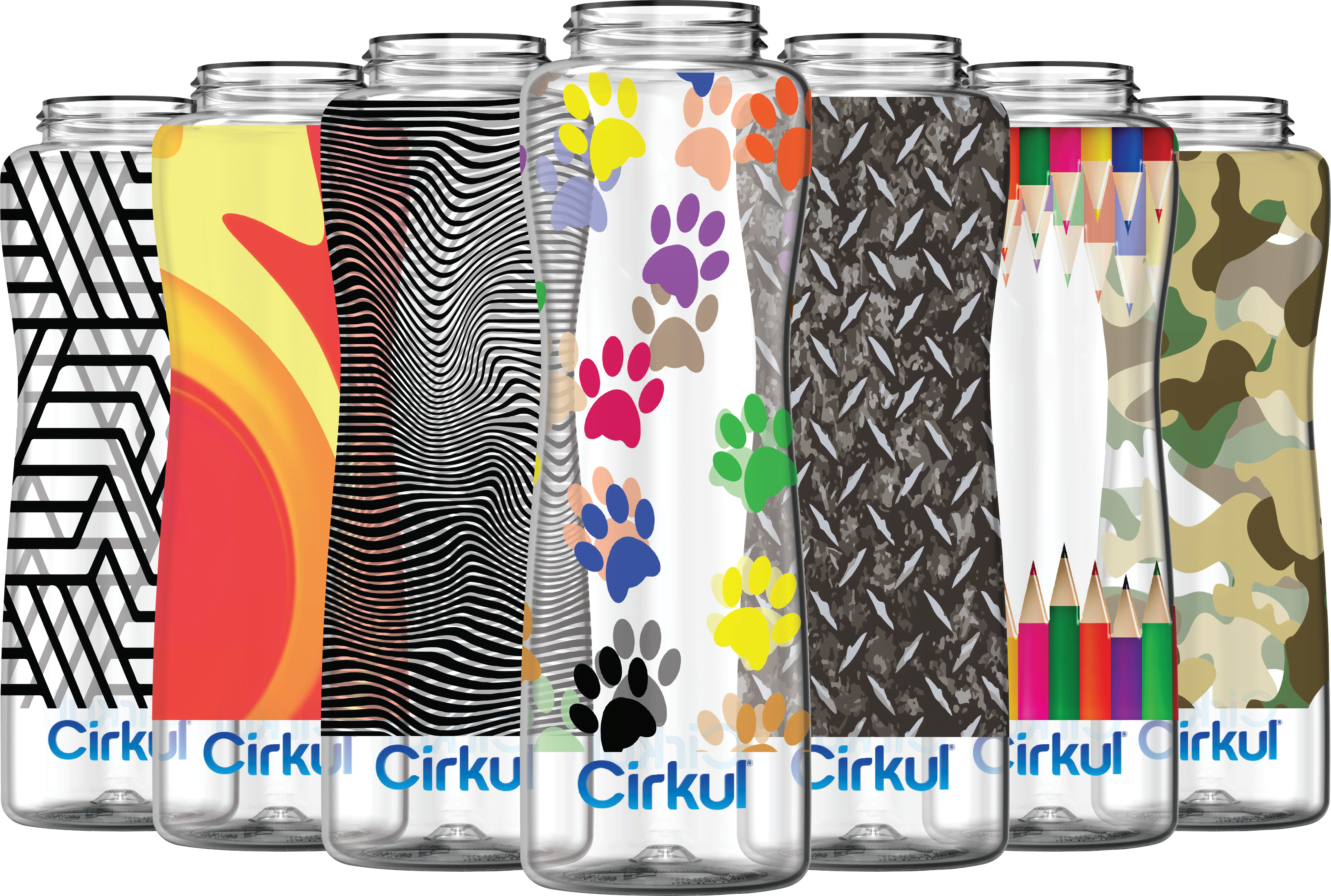 Custom 42oz. Plastic Bottle & Comfort Grip Lid