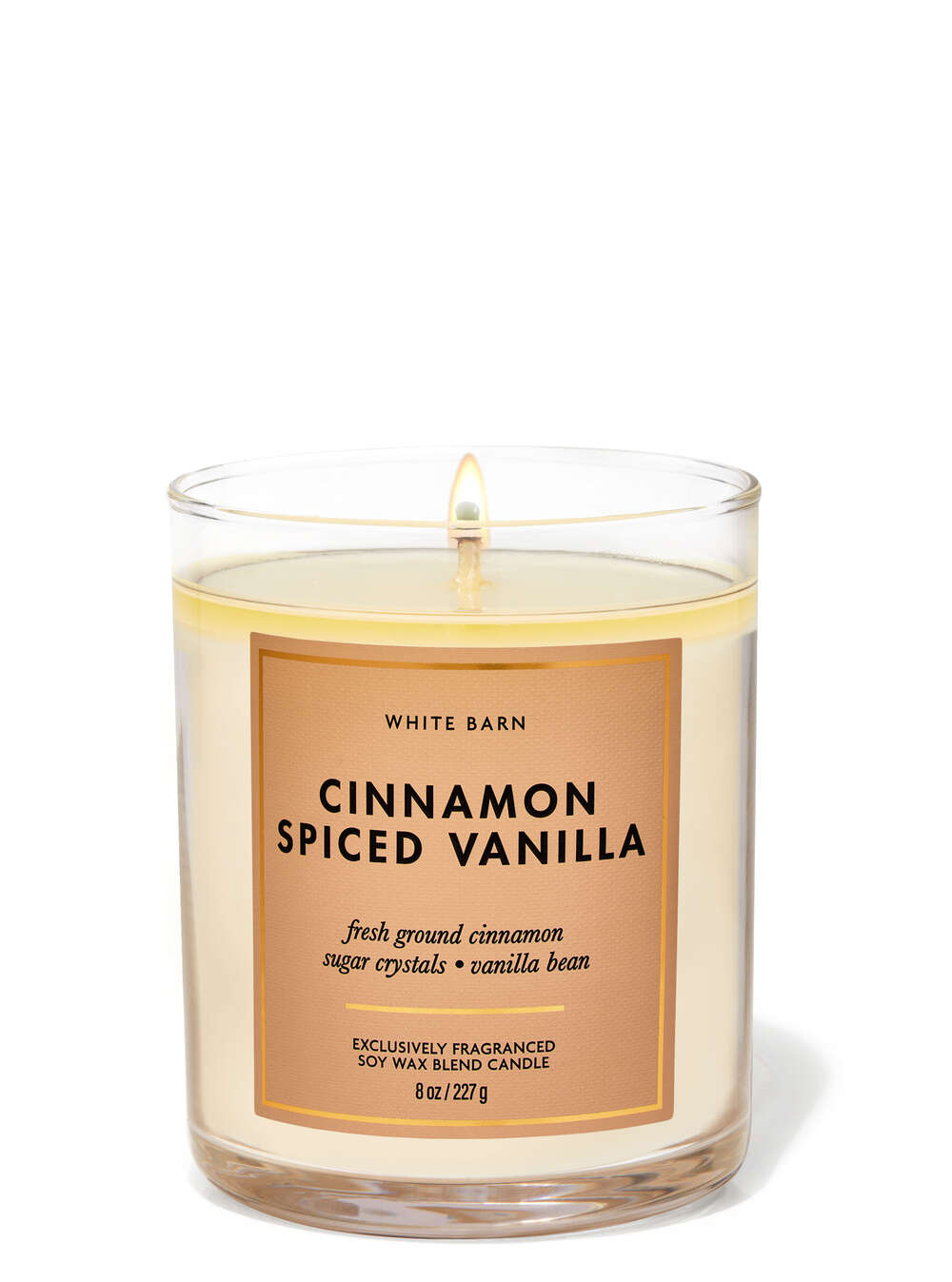 Cinnamon Spiced Vanilla Single Wick Candle