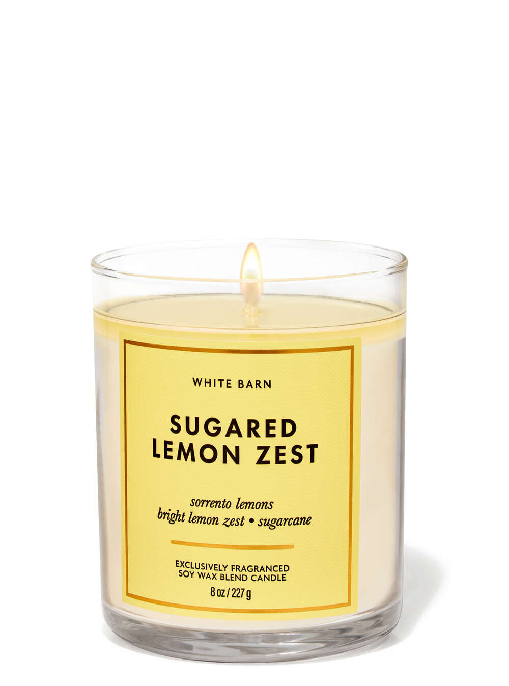 Sugared Lemon Zest Single Wick Candle