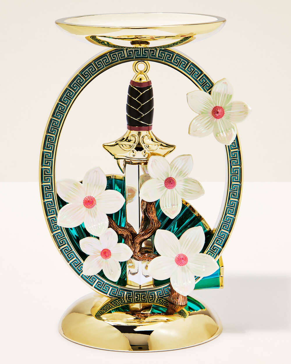 Mulan Pedestal 3-Wick Candle Holder