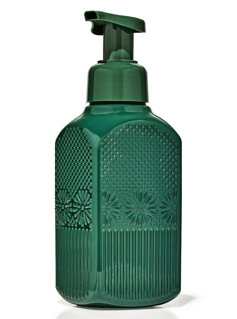 Dark Green Floral Gentle & Clean Foaming Hand Soap Dispenser