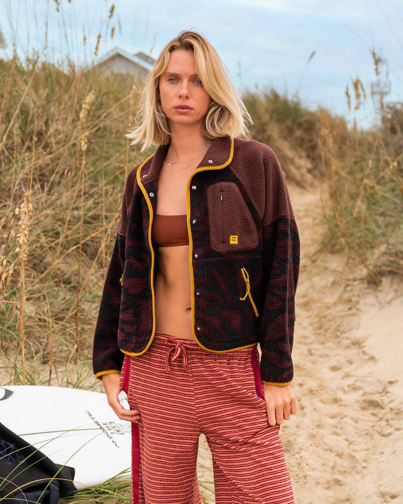 A/Div Popoyo Snap Up Sherpa Fleece Jacket