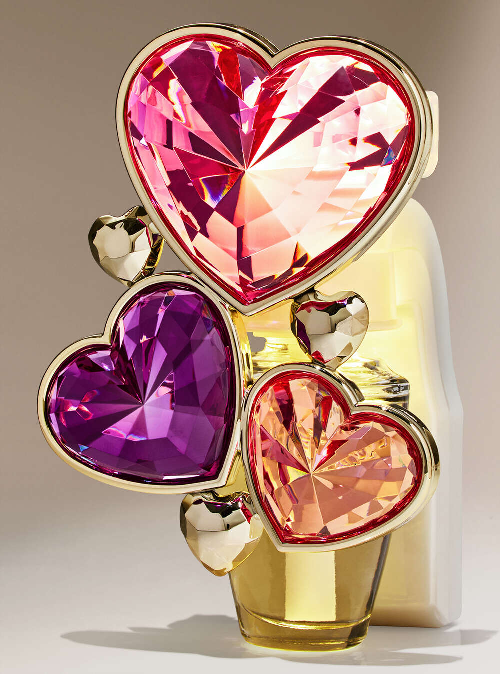 Bejeweled Hearts Adjustable Wallflowers Scent Control™ Nightlight Fragrance Plug