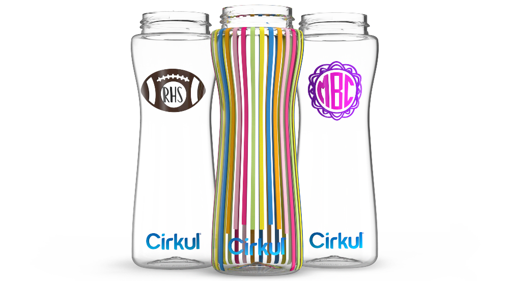 Custom 22oz. Plastic Bottle & Comfort Grip Lid