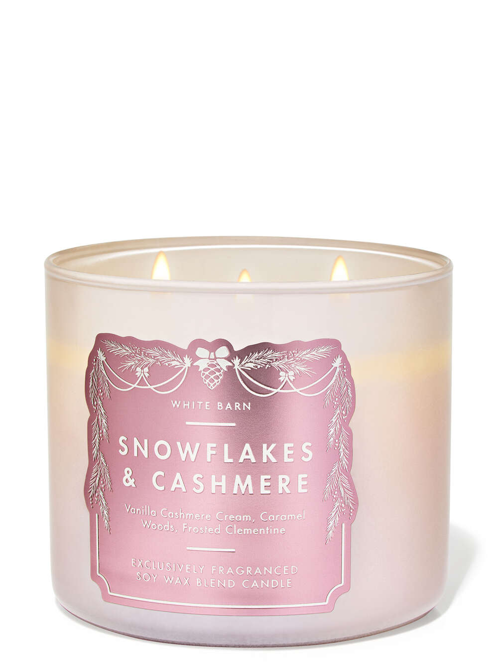 Snowflakes & Cashmere 3-Wick Candle