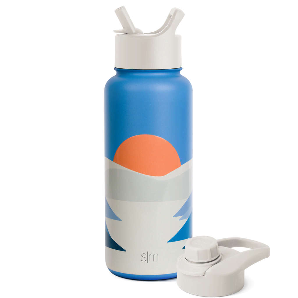 Summit Water Bottle with Straw Lid and Chug Lid