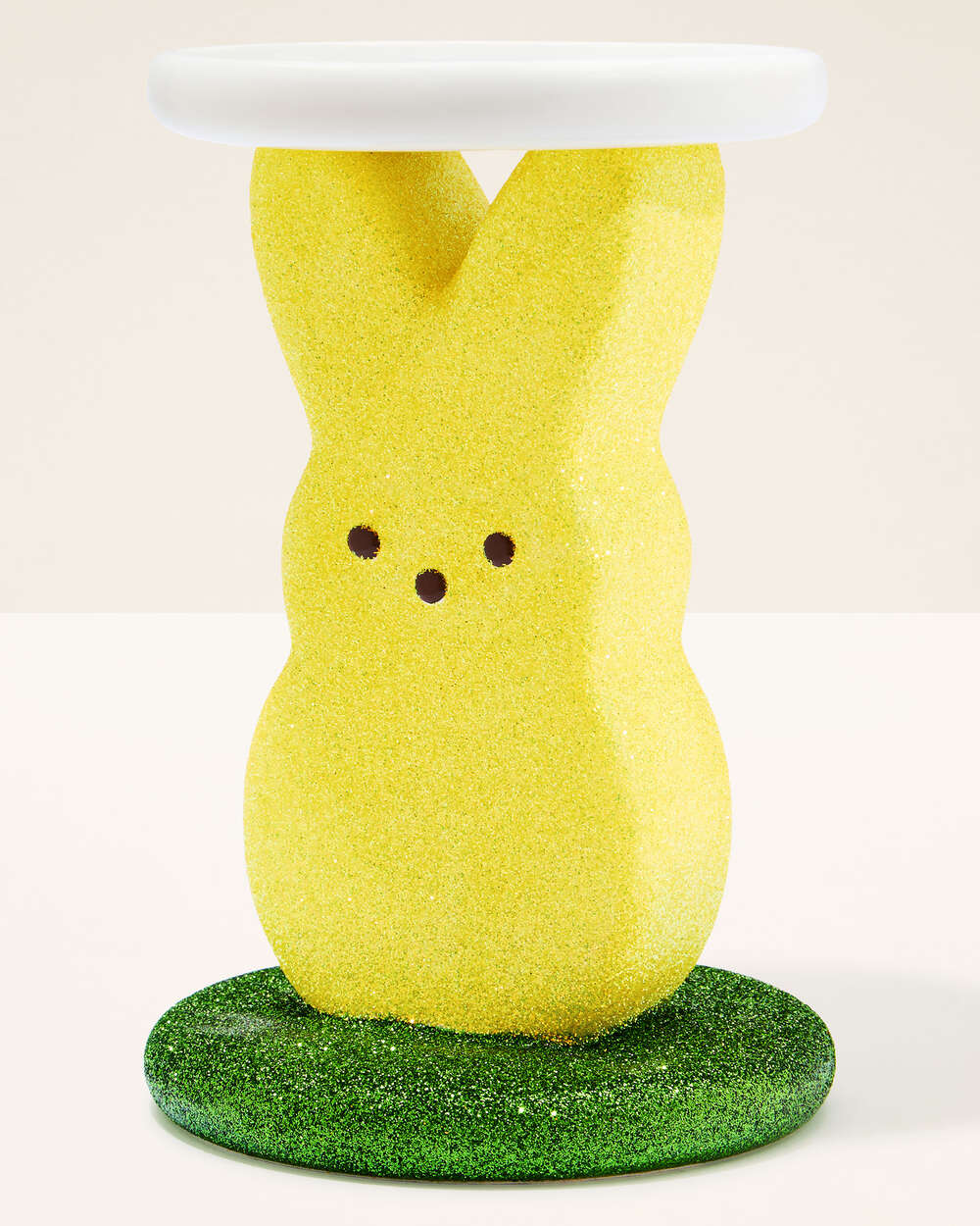 PEEPS® Glittery Marshmallow Bunny 3-Wick Candle Holder