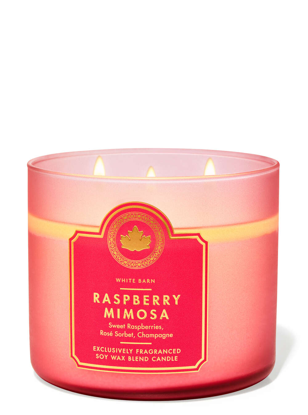 Raspberry Mimosa 3-Wick Candle