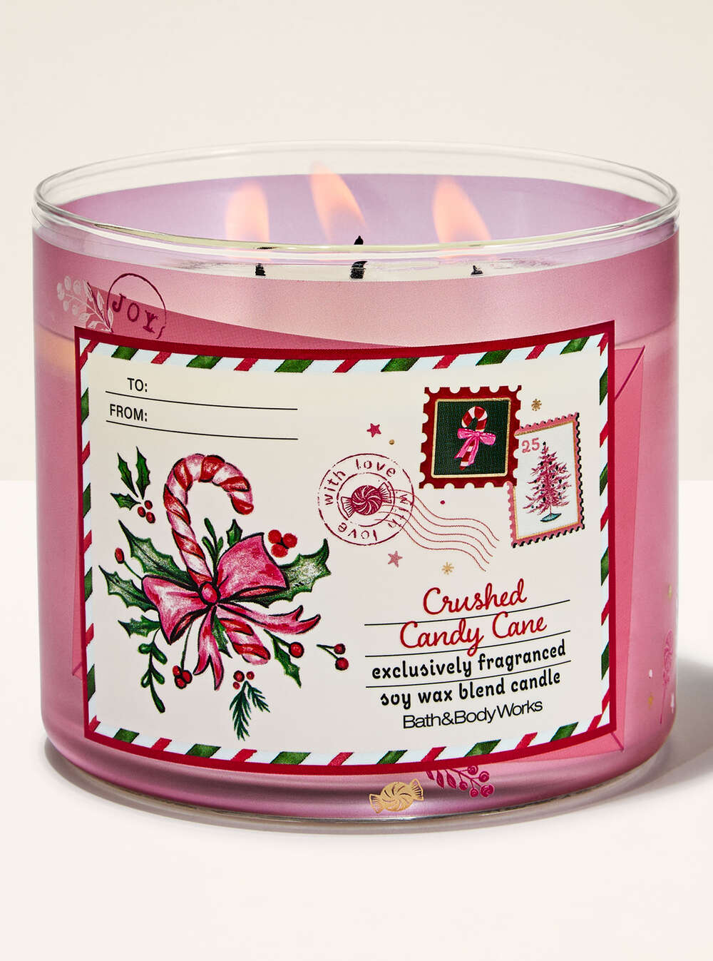 Crushed Candy Cane 3-Wick Candle