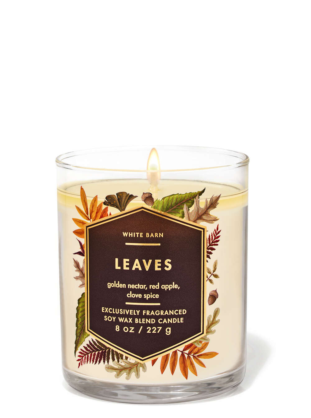 Leaves Single Wick Candle