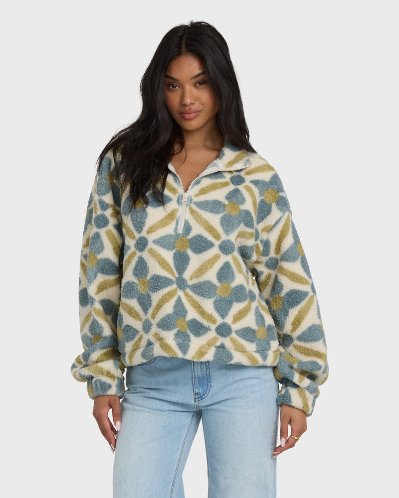 All The Time Sherpa Half Zip Sweatshirt