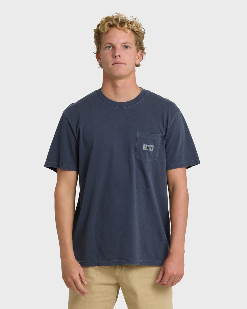 Essential Pocket Wave Washed Premium Short Sleeve T-Shirt