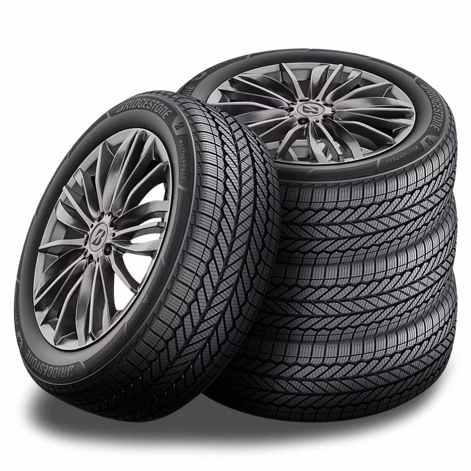 4 Bridgestone WeatherPeak 215/60R16 95V All Season 3PMSF Rated 70K Mi Warranty BR006016 / 215/60/16 / 2156016