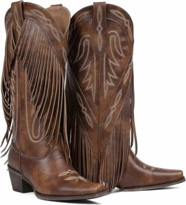 Classic Embroidery Cowgirl Boots CI39