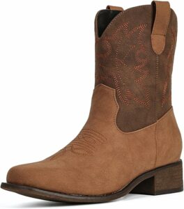 Retro Embroidery Cowgirl Boots CI40