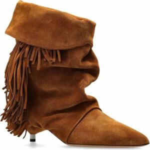 Trendy Slouchy Suede Ankle Boots CI3
