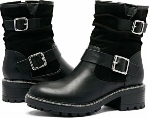 Women's Metallic Combat Boots CI13