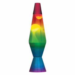 14.5'' LAVA Lamp Rainbow - White/Clear/Tricolor