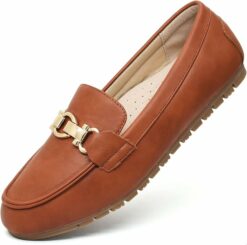 Brown Lightweight Penny Loafers CI54